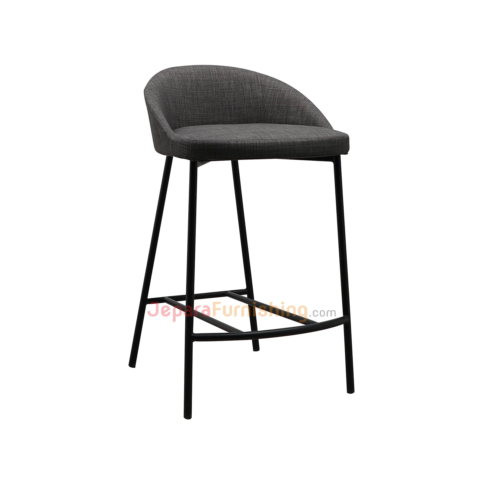 Winame Bar Stool Upholstery - Kursi bar minimalis kaki besi (1)