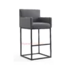 Winy Bar Black Steel (Gray) - Kursi Bar Minimalis Besi (1) Winy Bar Black Steel (Gray) - Kursi Bar Minimalis Besi (1)