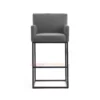 Winy Bar Black Steel (Gray) - Kursi Bar Minimalis Besi Winy Bar Black Steel (Gray) - Kursi Bar Minimalis Besi