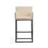 Winy Bar Black Steel (Ivory) - Kursi Bar Minimalis Besi Winy Bar Black Steel (Ivory) - Kursi Bar Minimalis Besi
