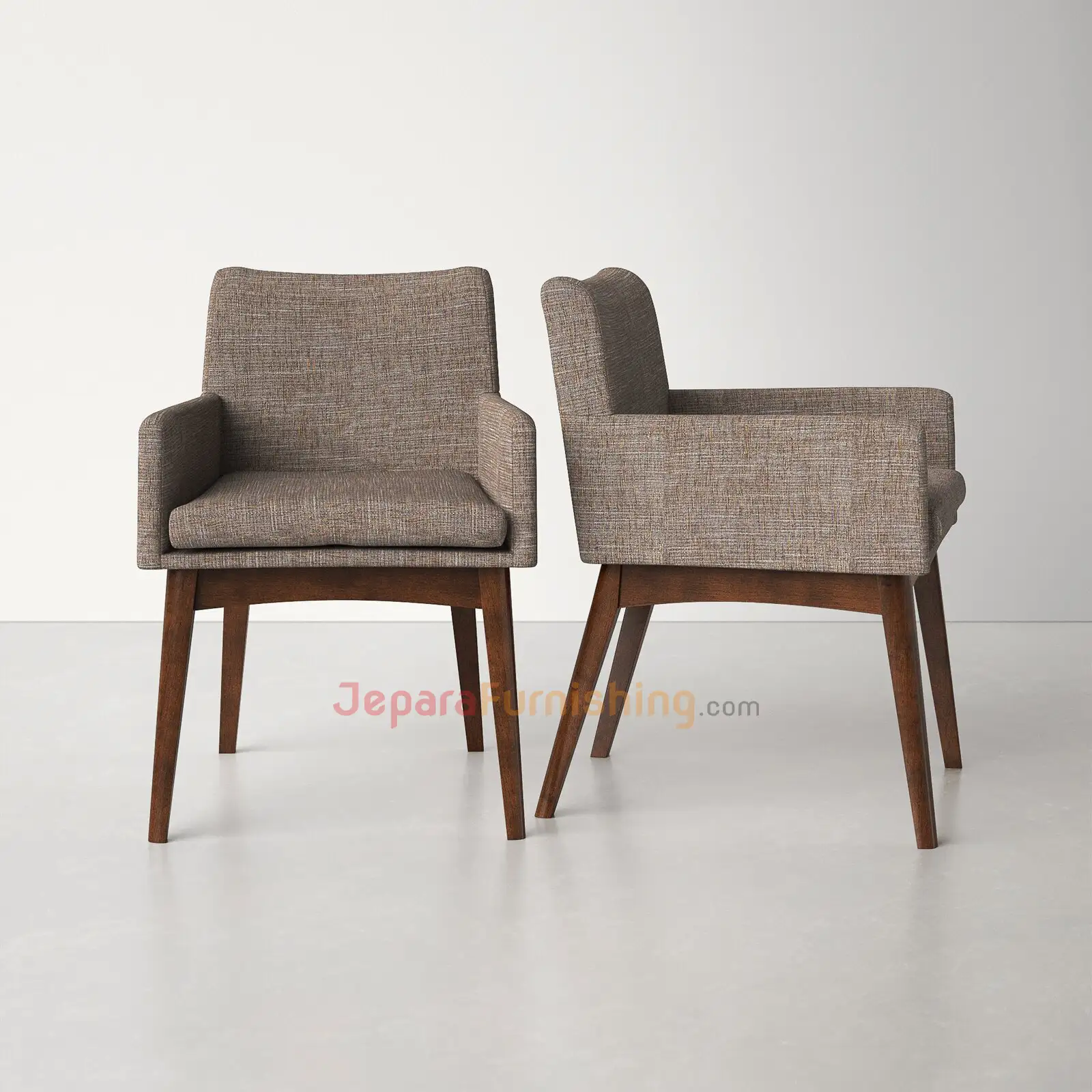 flatron armchair daphnie sand - kursi makan minimalis modern