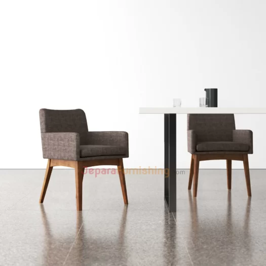 Products 23 flatron armchair daphnie sand - set kursi makan minimalis modern