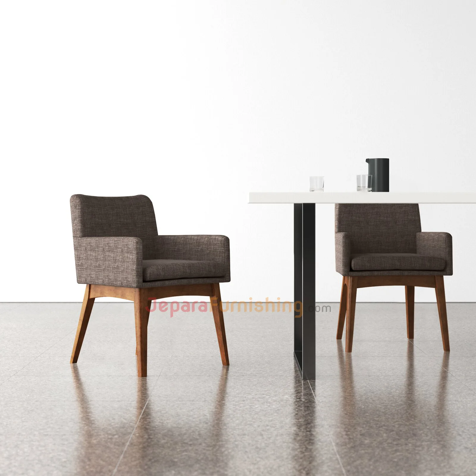 Kursi Makan Minimalis 38 flatron armchair daphnie sand - set kursi makan minimalis modern