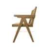 kursi cafe kayu jati natural - pierre mence minimalis modern