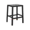 Boluv Barstool Genuine Leather Minimalis Black (1)