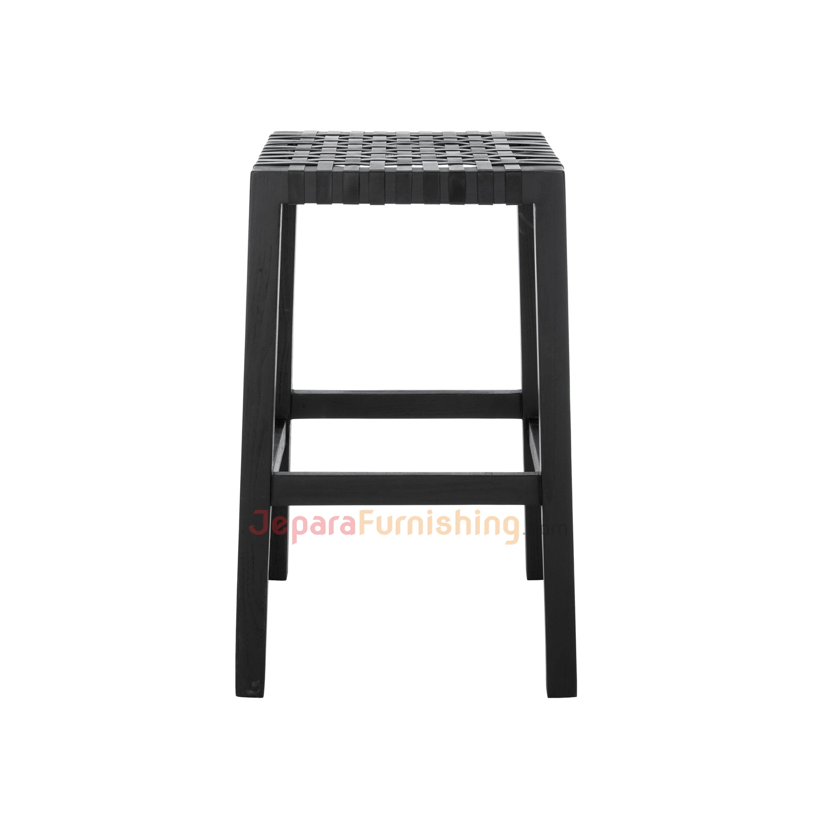Boluv Barstool Genuine Leather Minimalis Black (3)