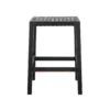 Boluv Barstool Genuine Leather Minimalis Black (4)