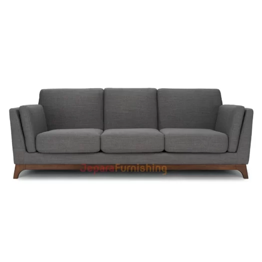 Celin Sofa Minimalis Triple Seat Warna Gray