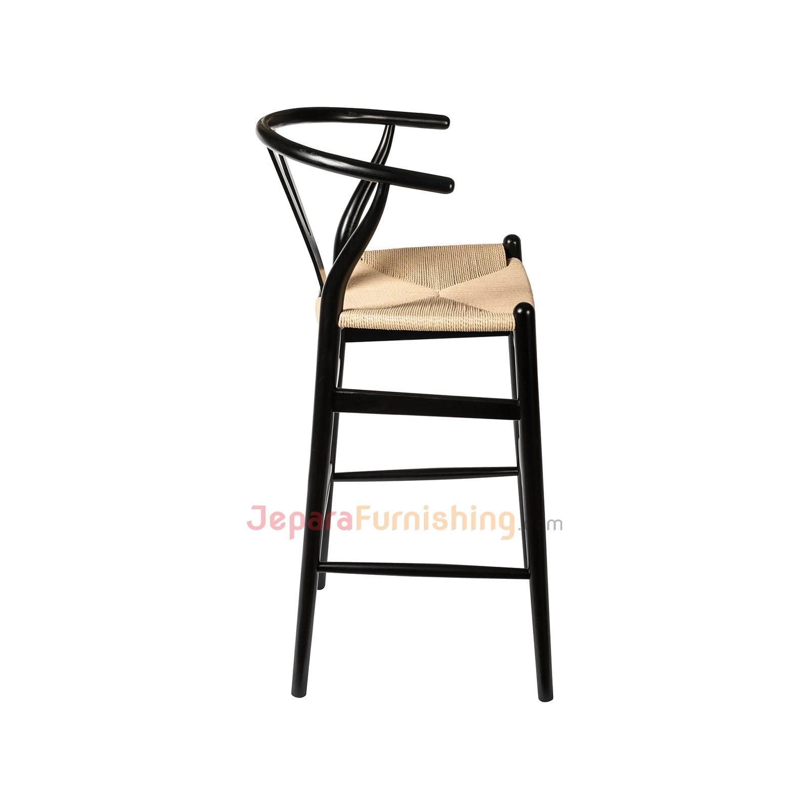 Relida Natural Rattan (Hitam) - Kursi Bar Minimalis Modern (2)