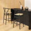 Relida Natural Rattan (Hitam) - Kursi Bar Minimalis Modern (3)