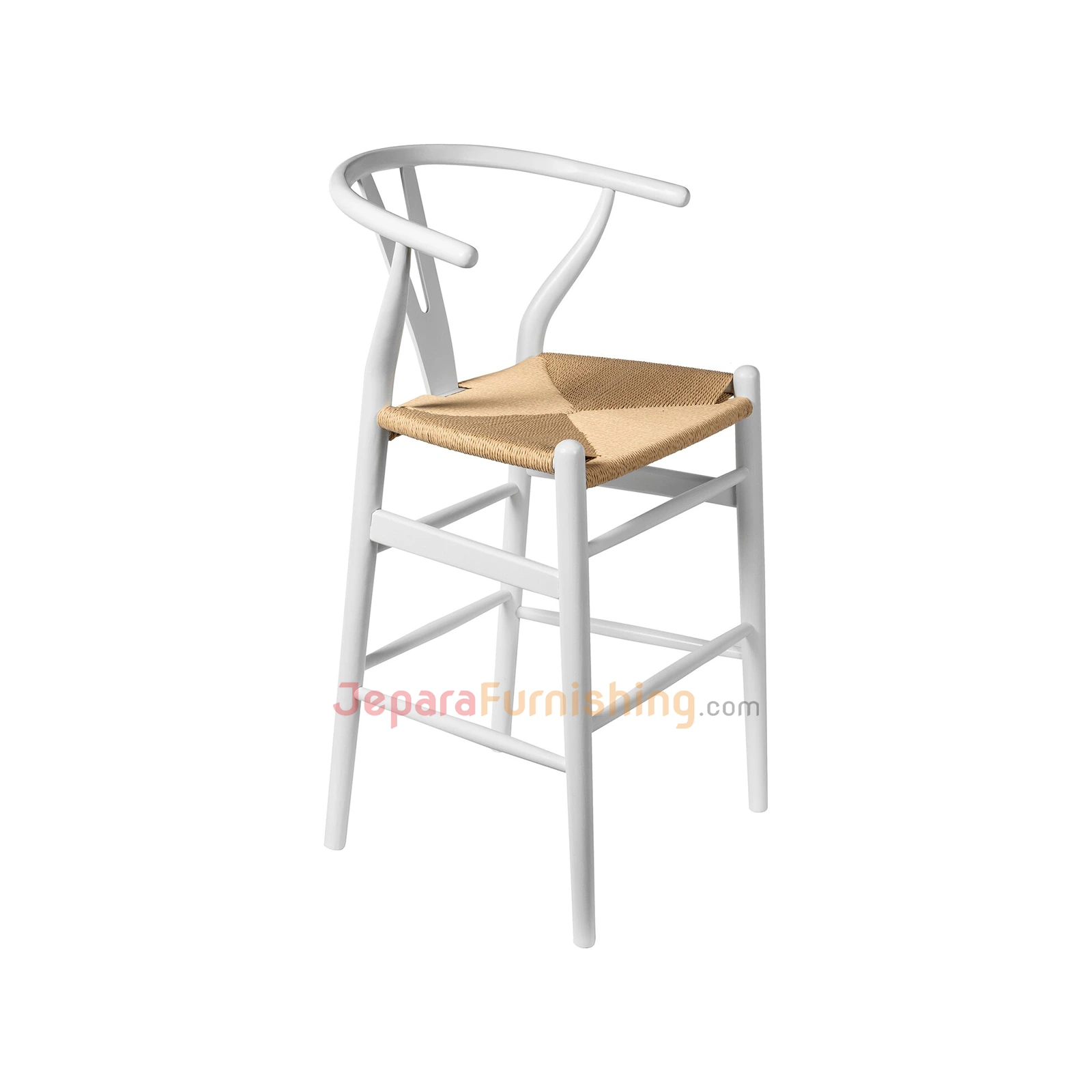 Relida Natural Rattan (Putih) - Kursi Bar Minimalis Modern (1)