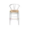 Relida Natural Rattan (Putih) - Kursi Bar Minimalis Modern