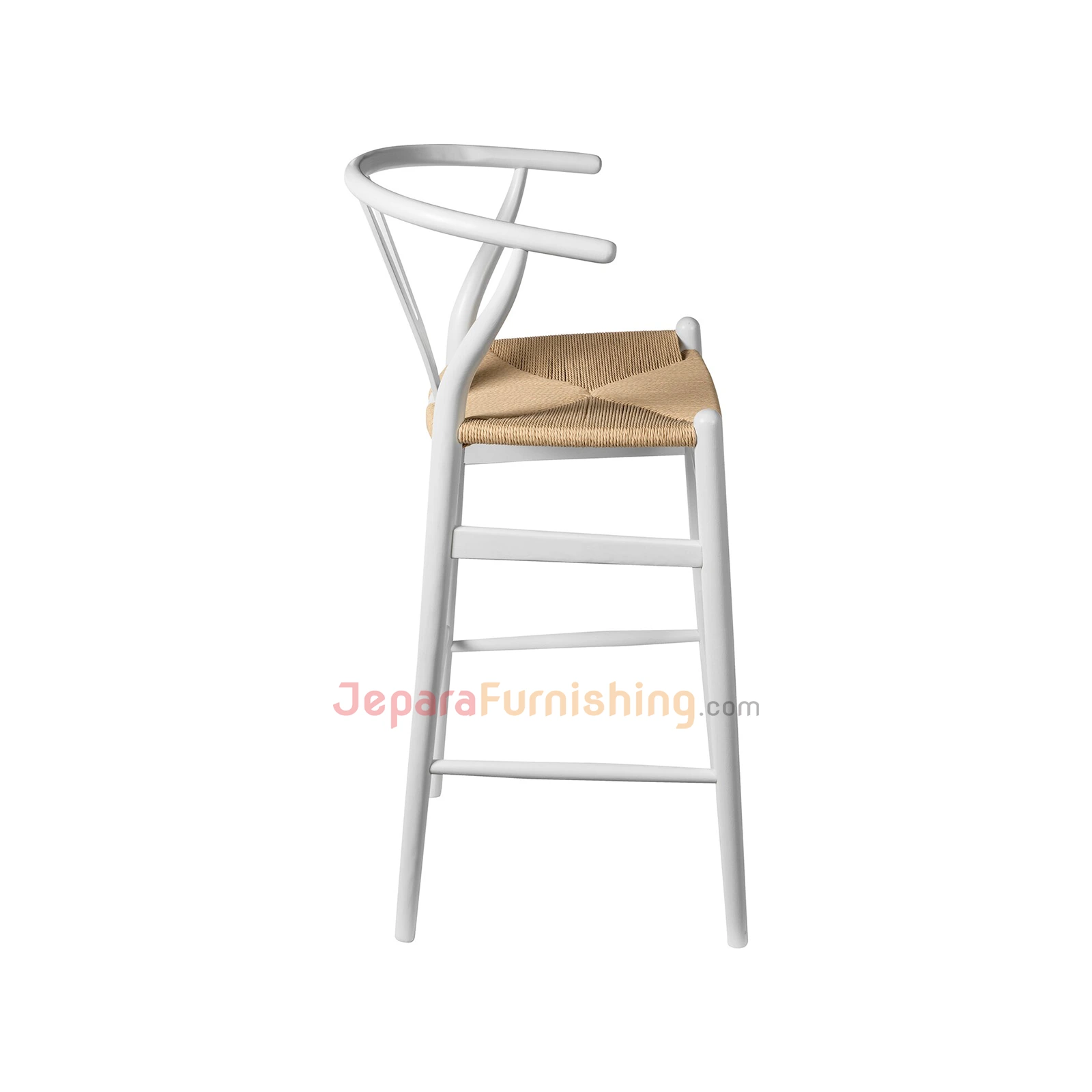 Relida Natural Rattan (Putih) - Kursi Bar Minimalis Modern (2)