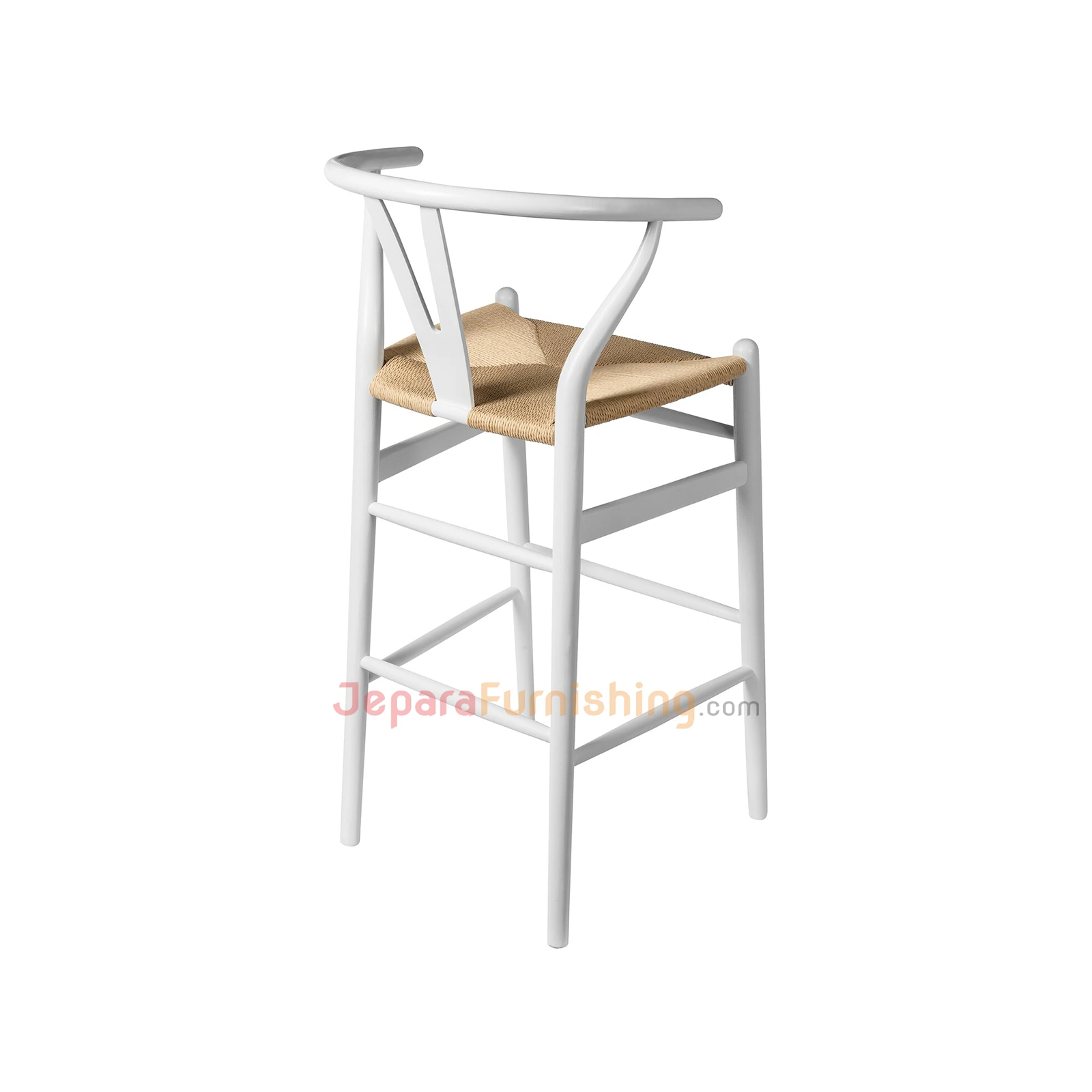 Relida Natural Rattan (Putih) - Kursi Bar Minimalis Modern (3)