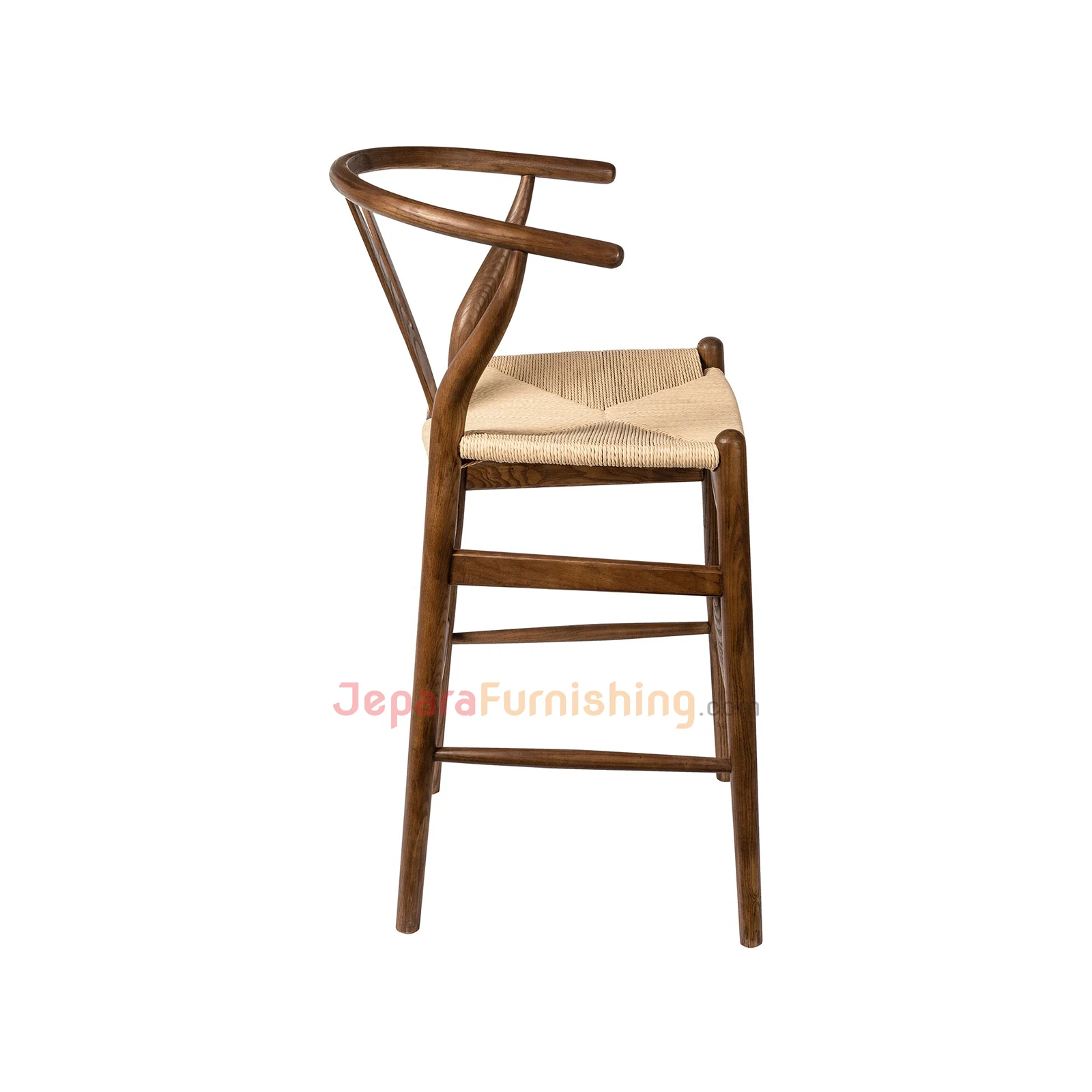 Relida Natural Rattan (Walnut) - Kursi Bar Minimalis Modern (2)