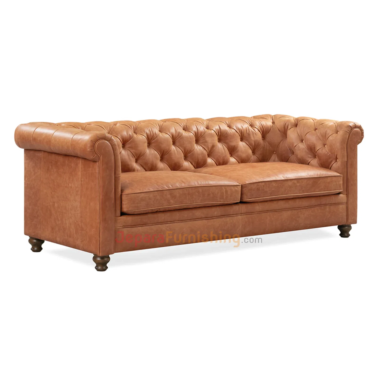 Chesterfield Brown Sofa Minimalis Klasik (2)