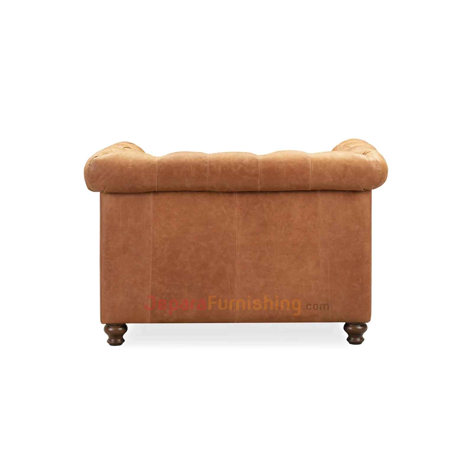 Chesterfield Single Sofa Brown Minimalis Klasik (4)