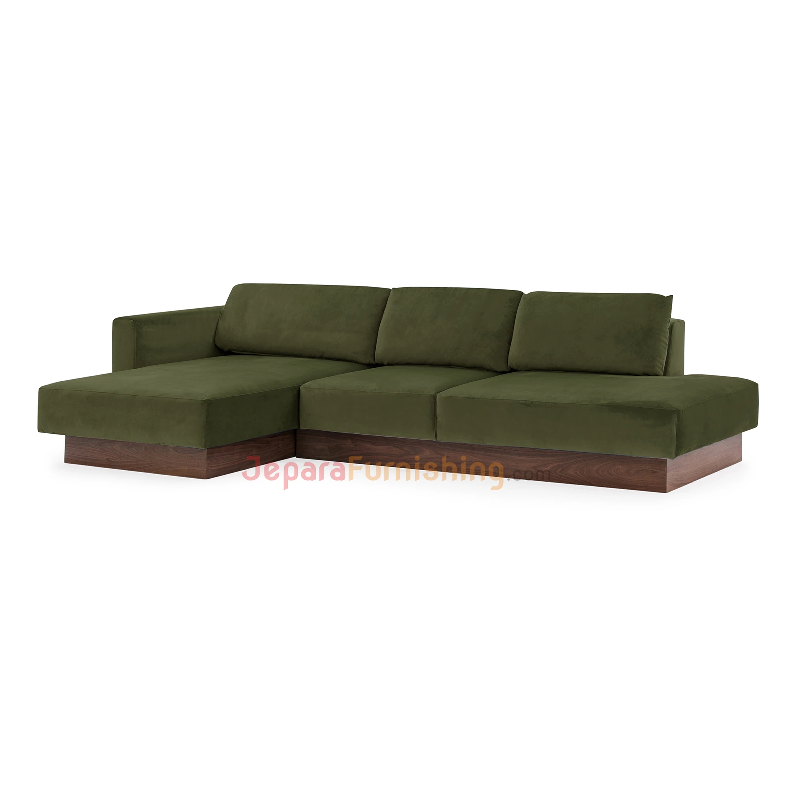 Gery Green Sectional Sofa Minimalis (1)
