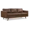 Lolita Dark Brown Sofa Minimalis Modern (Depan) Lolita Dark Brown Sofa Minimalis Modern (Depan)