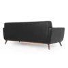 Juki Black Leather Sofa Modern (3) Juki Black Leather Sofa Modern