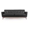 Juki Black Leather Sofa Modern (5) Juki Black Leather Sofa Modern