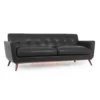 Juki Black Leather Sofa Modern (6) Juki Black Leather Sofa Modern