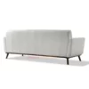 Juki White Leather Sofa Modern