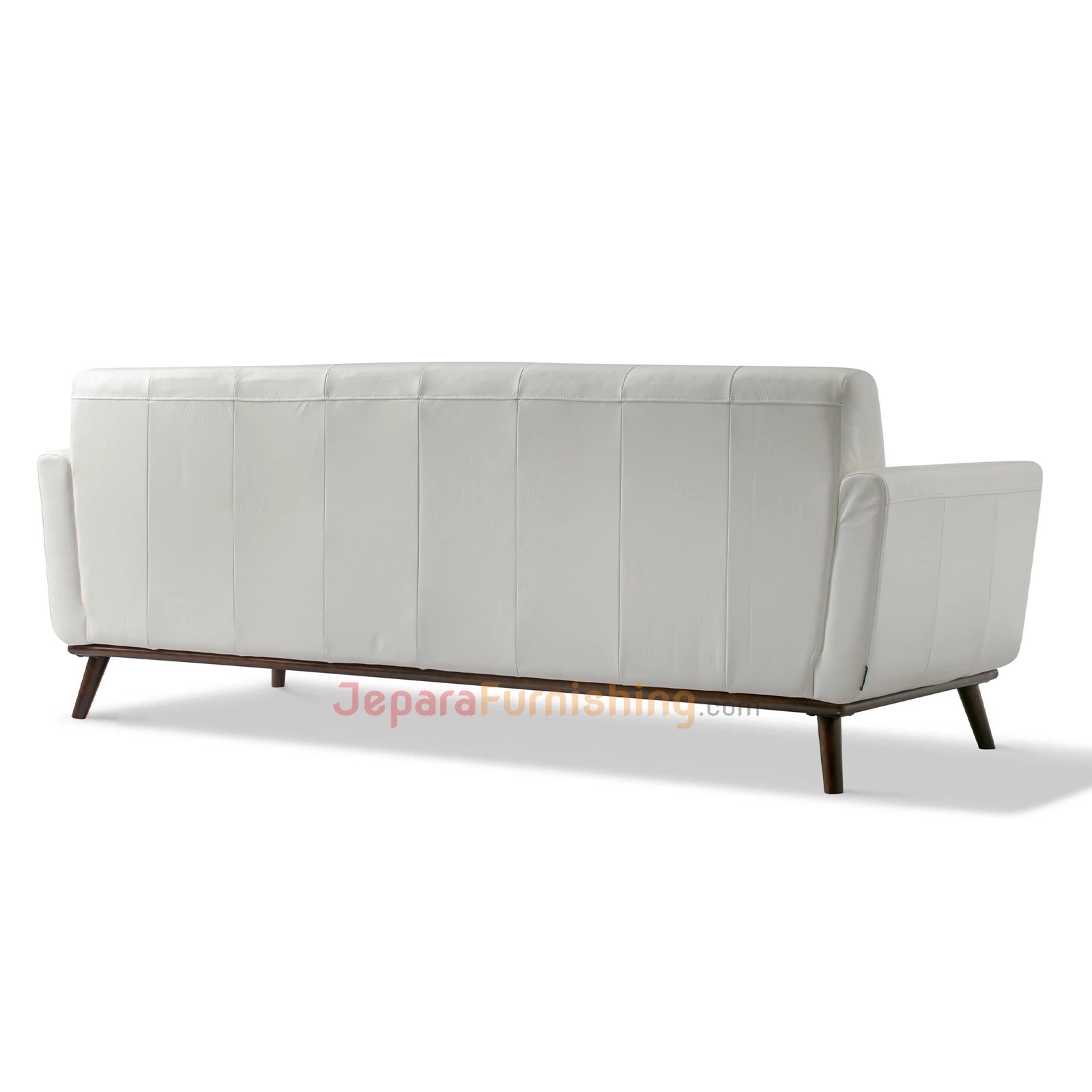 Juki White Leather Sofa Modern