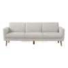 Olivia Twill White Sofa Minimalis