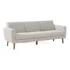 Olivia Twill White Sofa Minimalis Modern