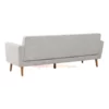 Sisi Belakang Olivia Twill White Sofa Minimalis Modern