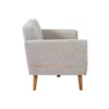 Sisi Kanan Olivia Twill White Sofa Minimalis Modern